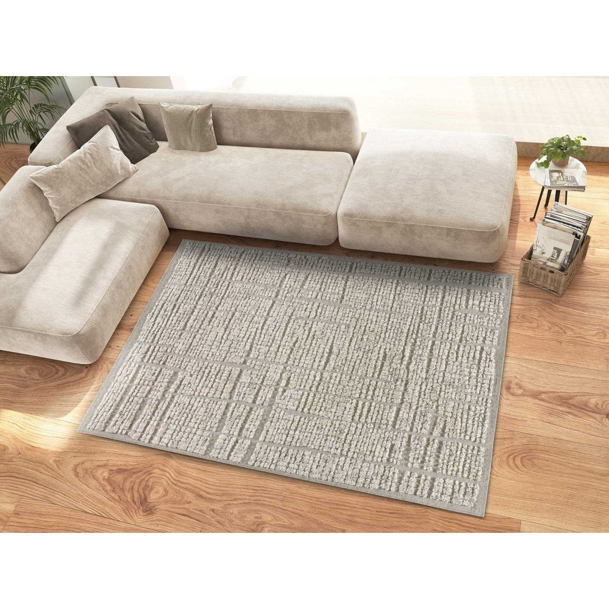 Ethnischer Teppich in gemischtem Wollweber flacher Tessell