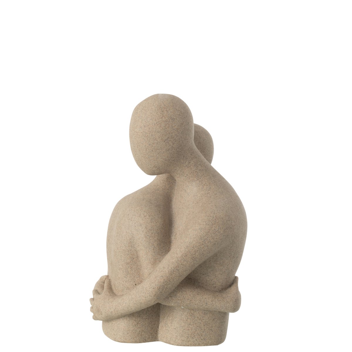 Skulptur Paar Kuschelnd Resin Beige 38 cm