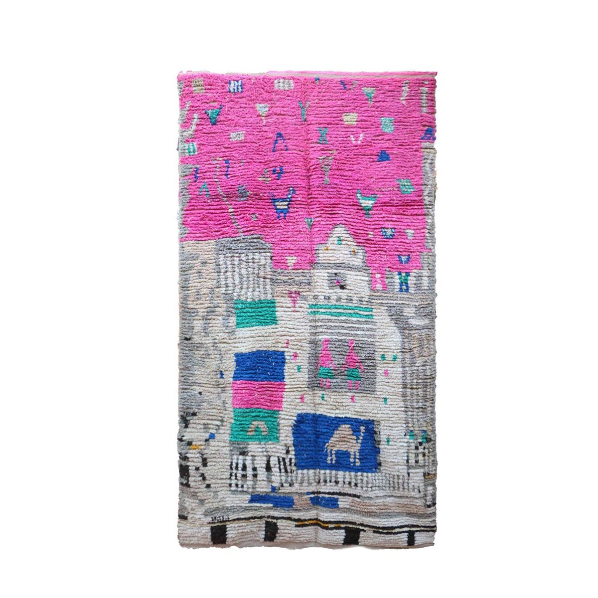 Marokkaner Berber Teppich reines Woll 164 x 306 cm