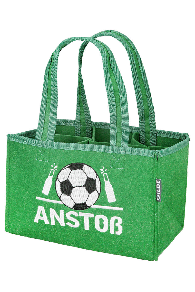 Bierflaschenhalter Filz Fußball Anstoß Carry