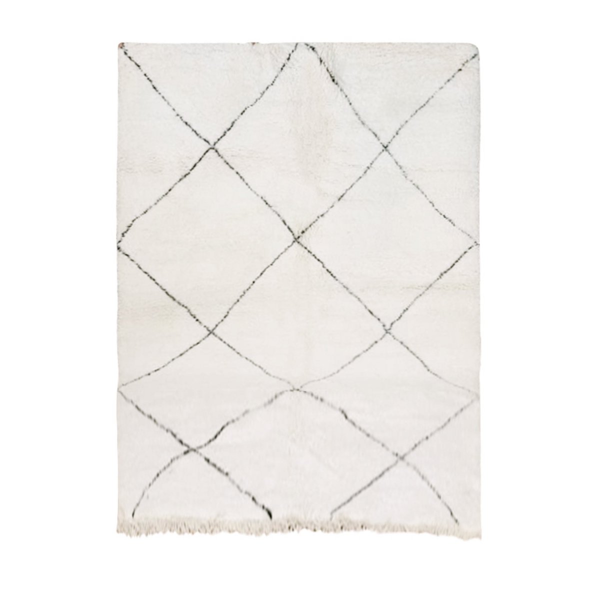 Berberteppich Beni Ouarain reine Wolle 210 x 300 cm