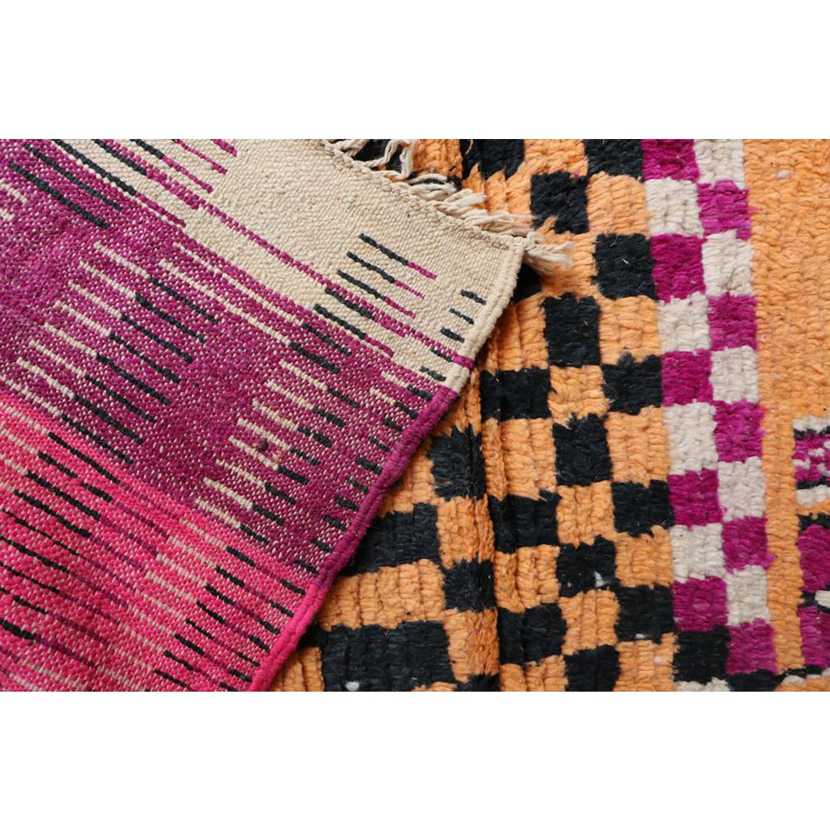 Berber Wolle reiner Spurteppich 74 x 296 cm