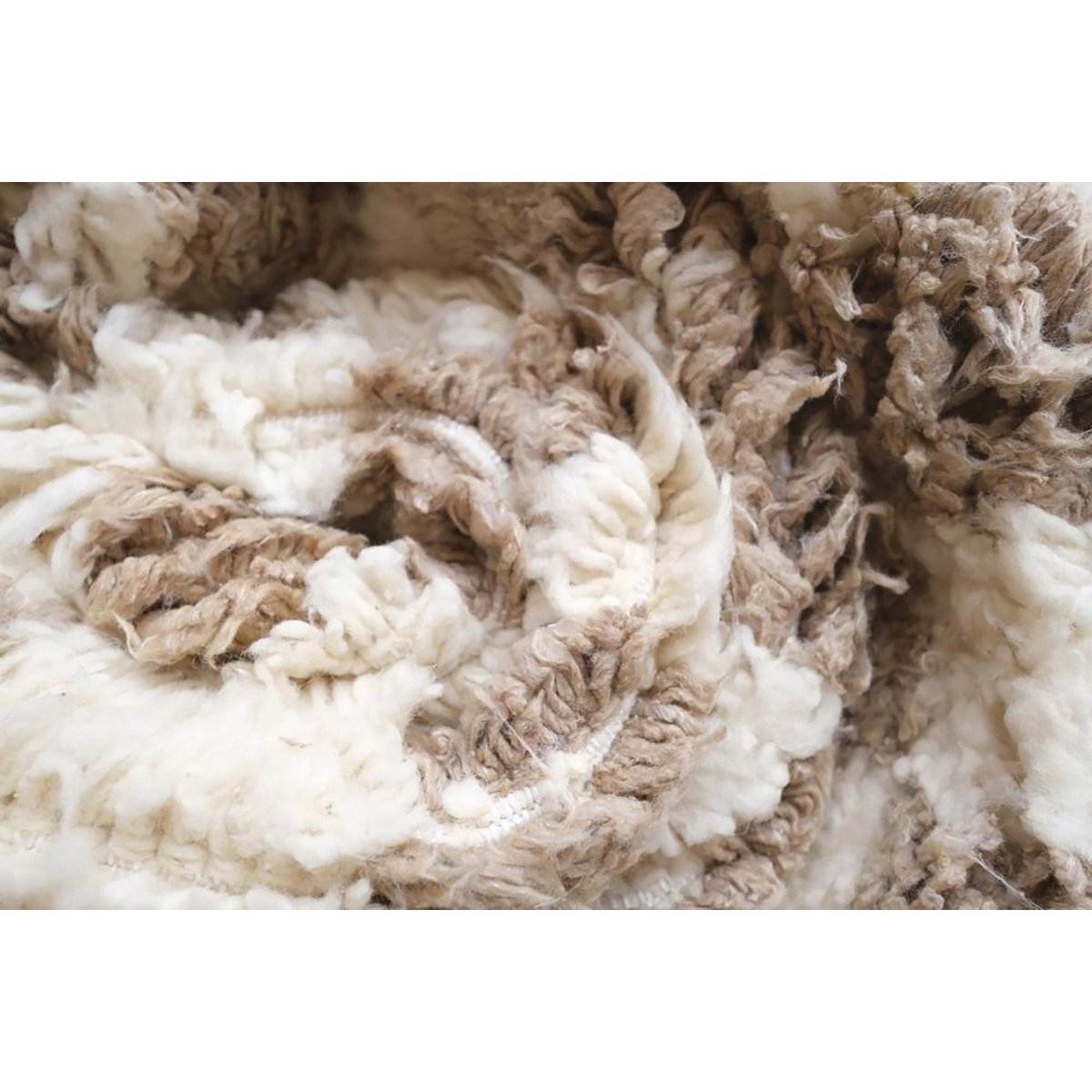 Berber Wolle Teppich für karierte Wolle 110 x 146 cm