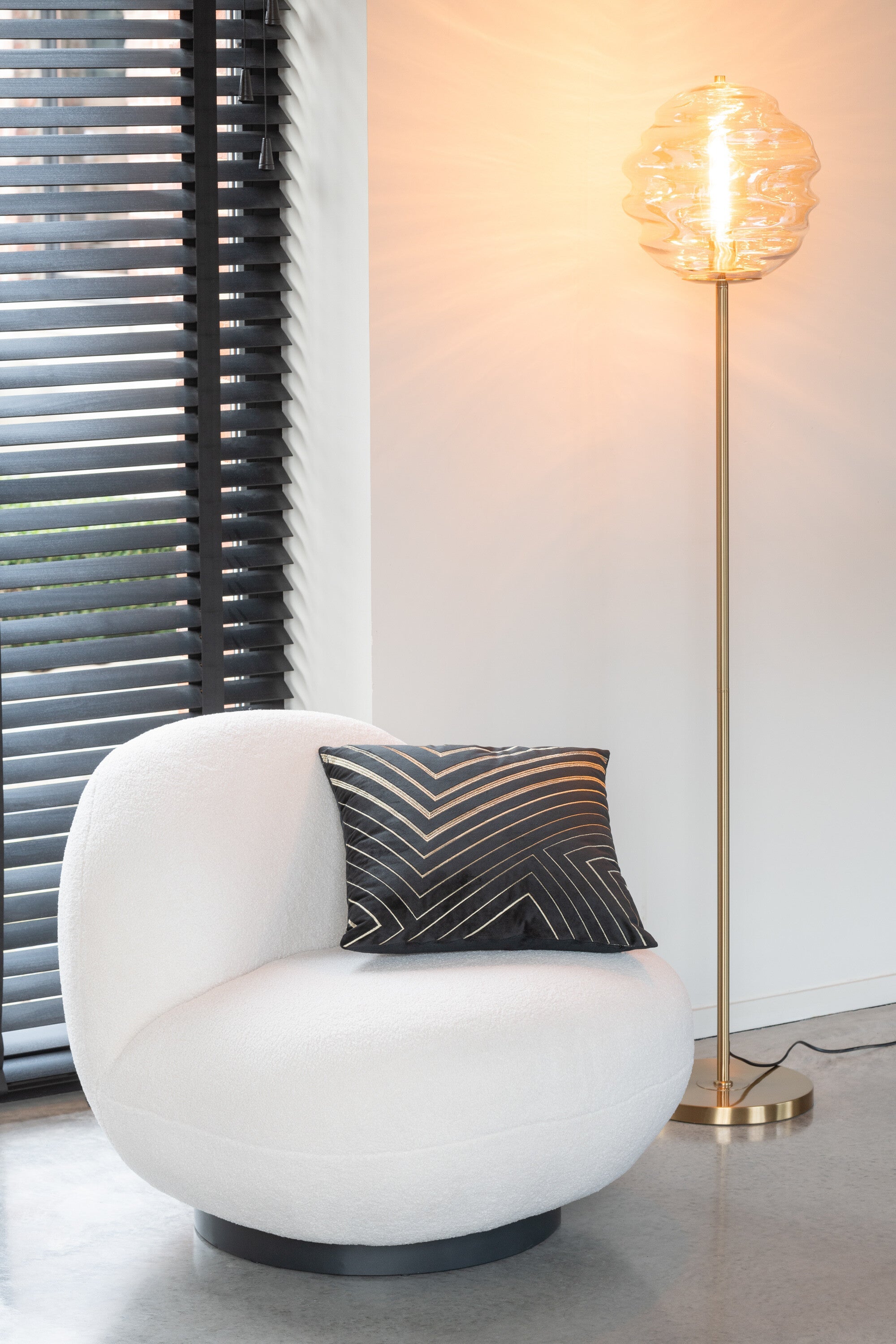 Lounge Sessel Schnee – Modell Aurora, orange