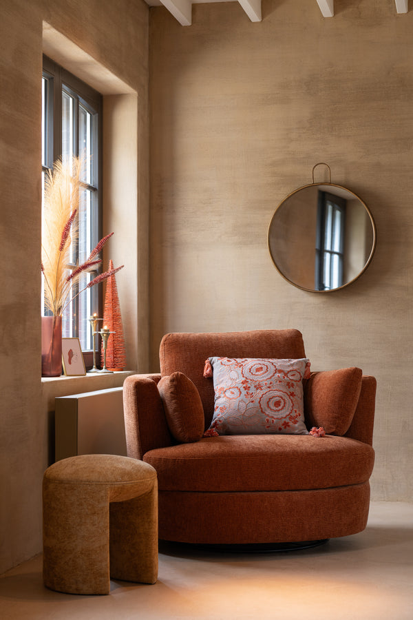 Drehsessel Schaum Rost – Eleganter Komfort für Ihr Zuhause