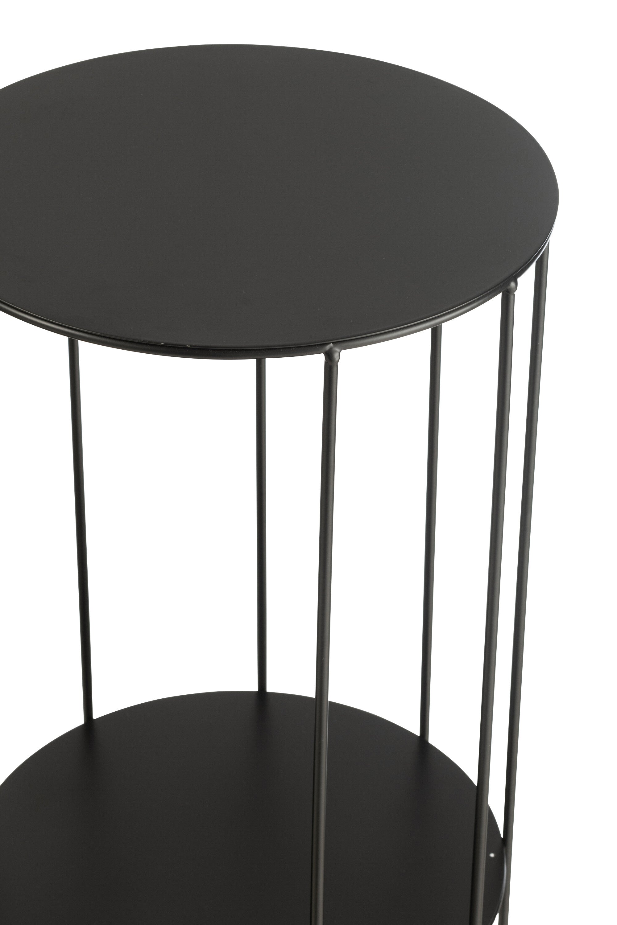 Elegantes 3er-Set Blumenständer - Metall Schwarz