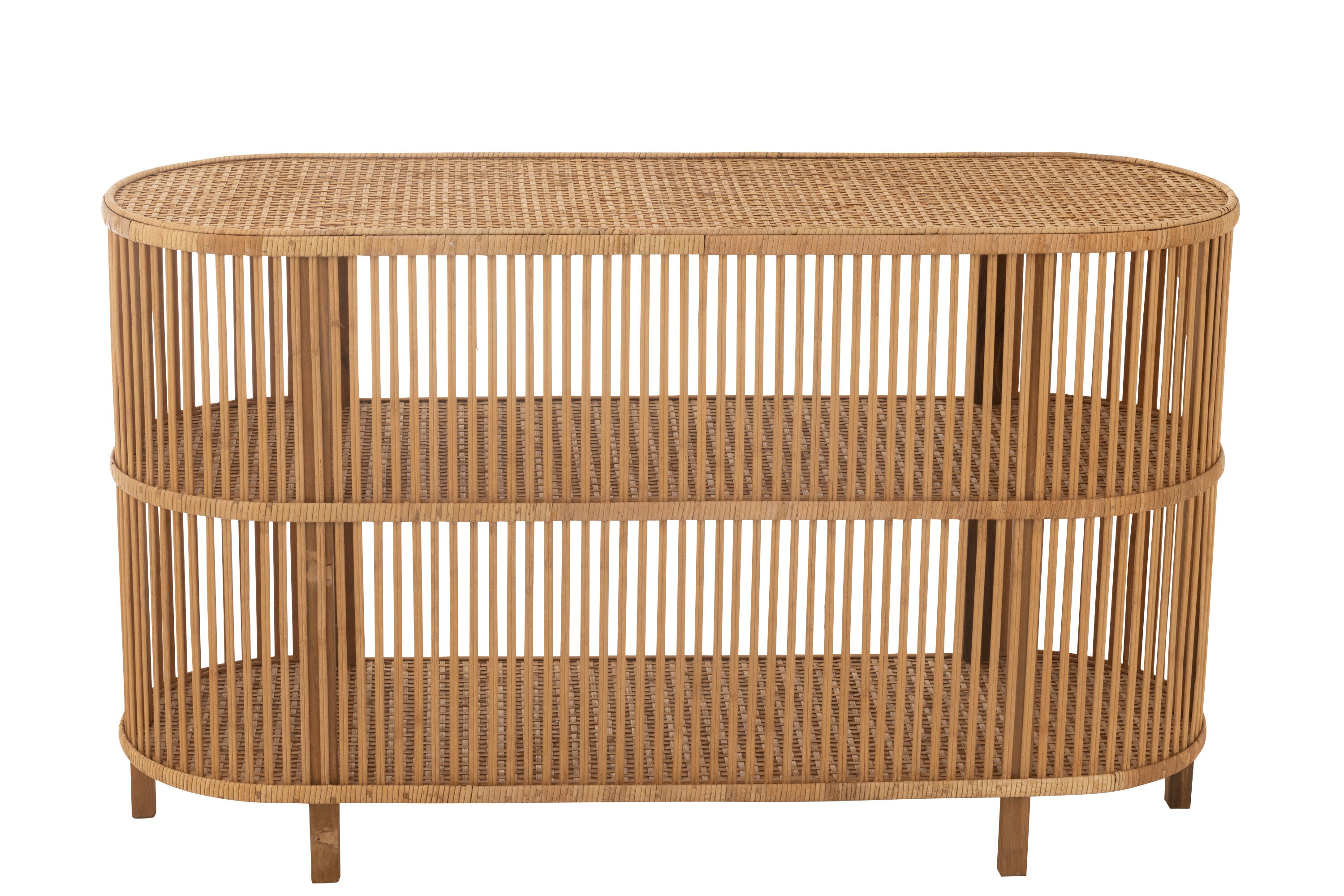 Chest of drawers table Exo bamboo rattan natural