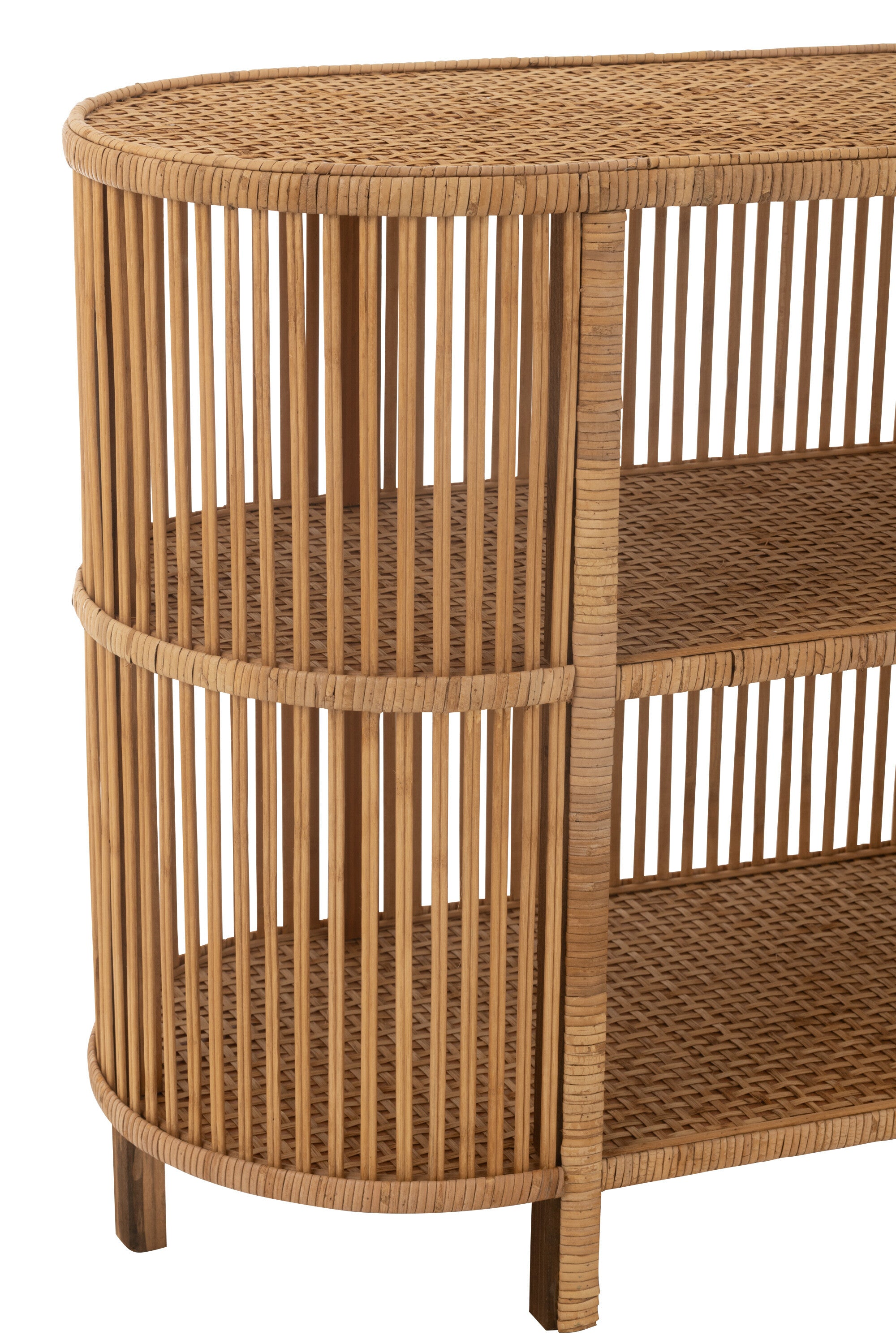 Chest of drawers table Exo bamboo rattan natural