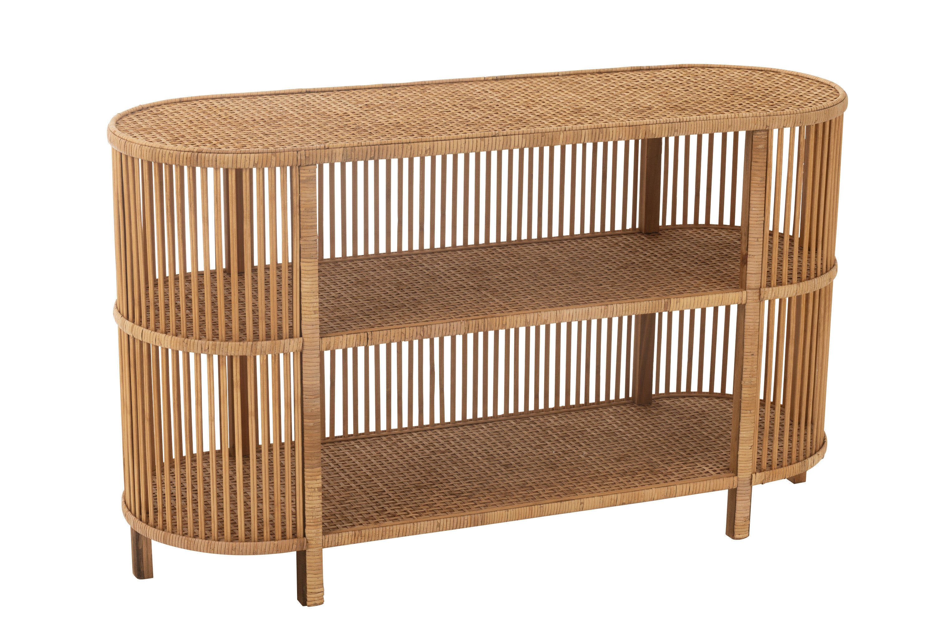 Chest of drawers table Exo bamboo rattan natural