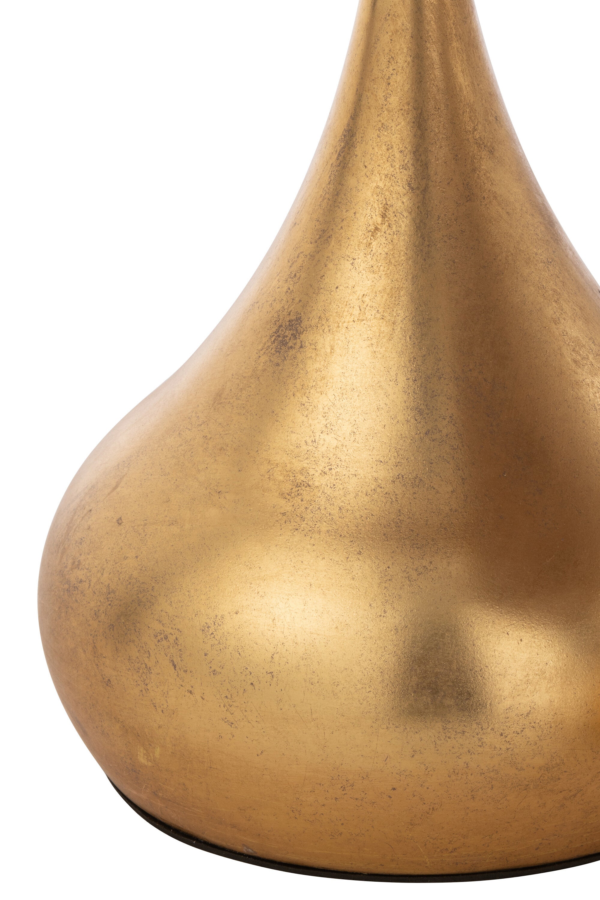 Set aus 2 Tropfenförmigen Beistelltischen in Gold