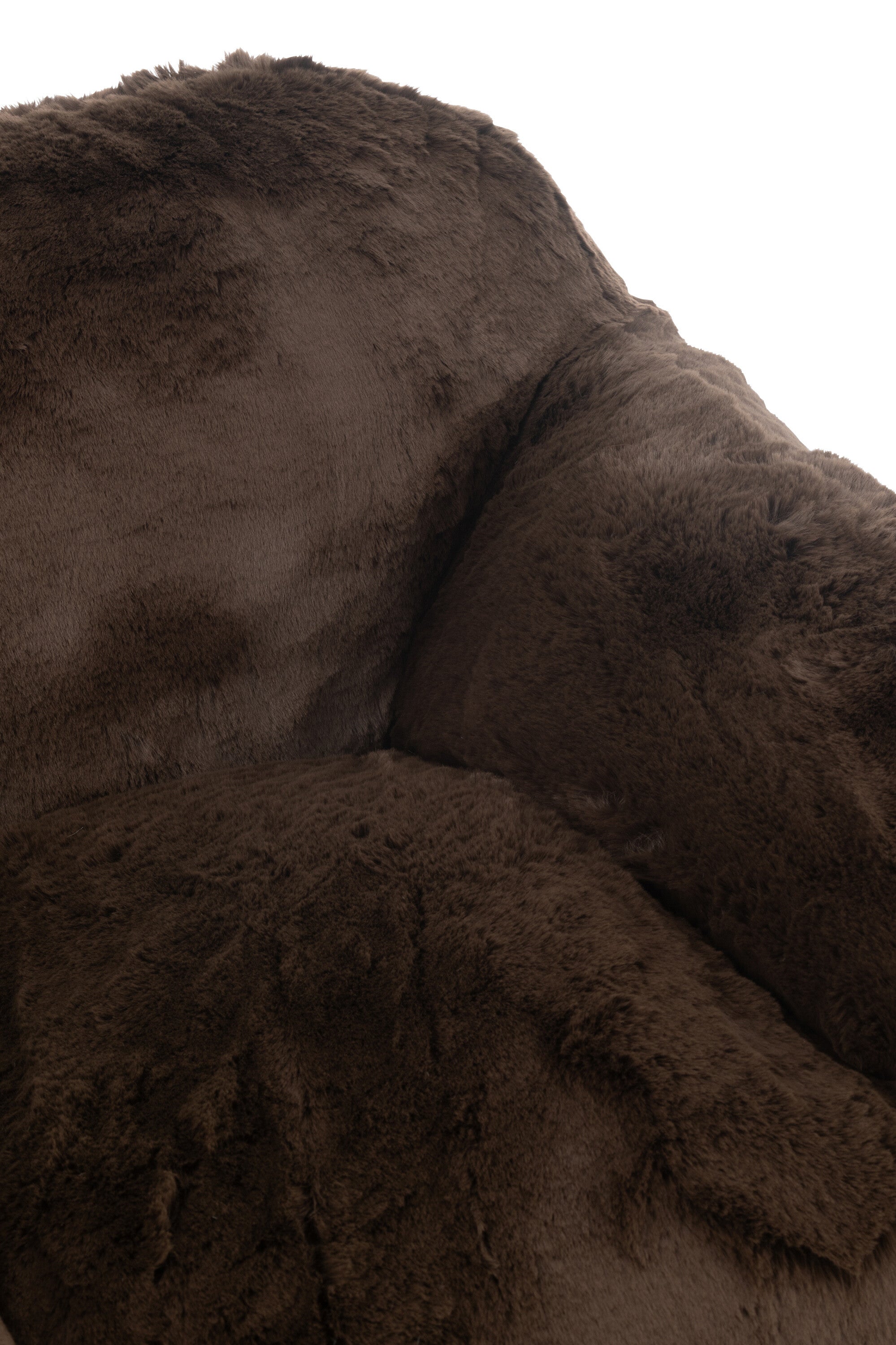 Sofa Cutie Lounge Sessel Braun oder 2 Sitzer Flauschoptik