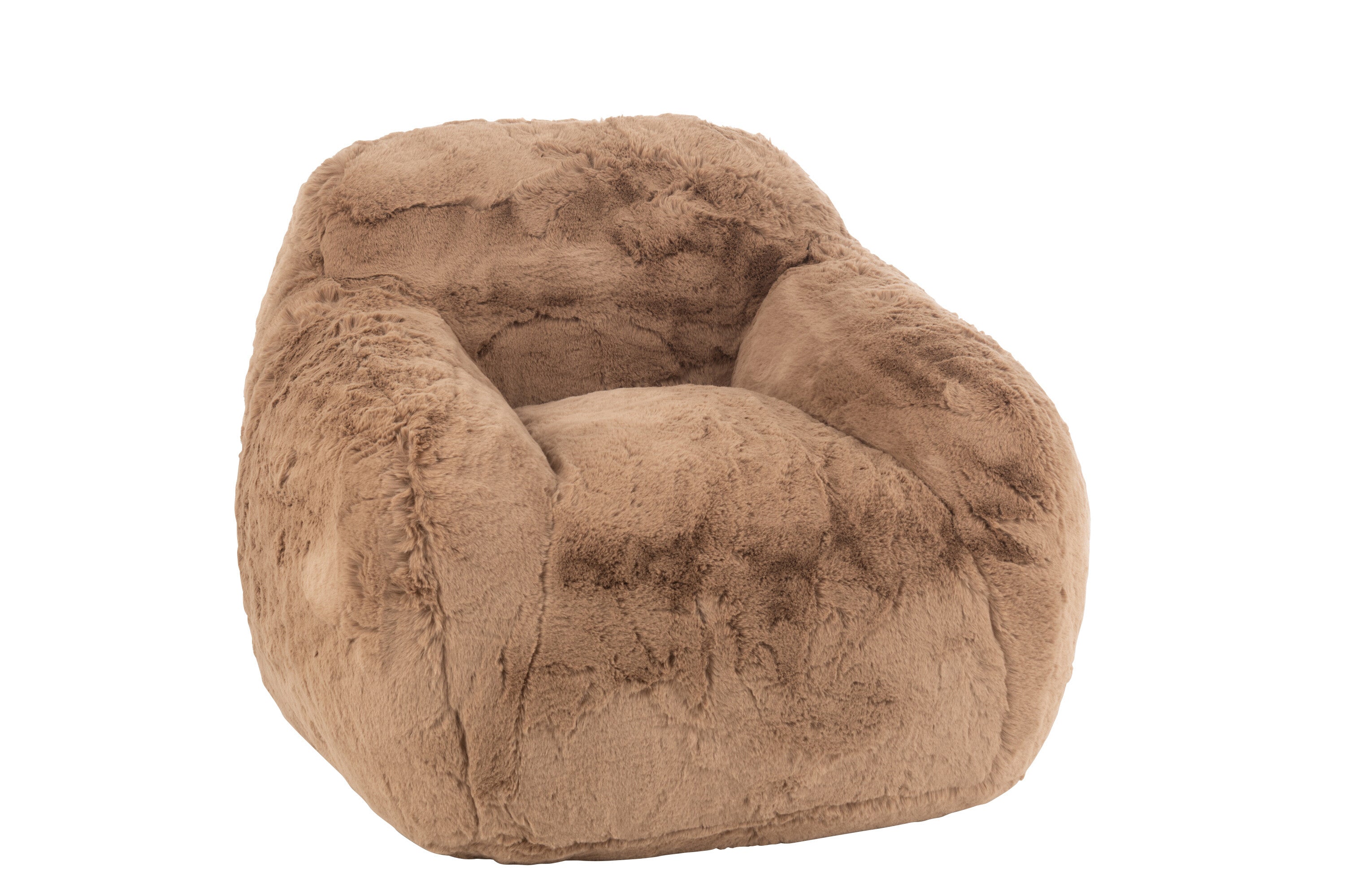 Sofa Cutie Lounge Sessel und 2 Sitzer Taupe Flauschoptik