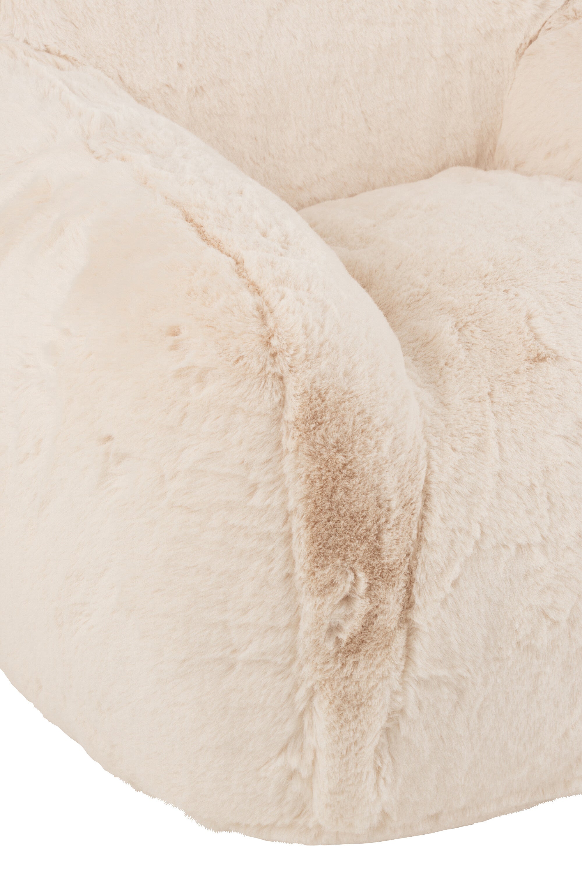 Sofa Cutie Lounge Sessel Creme Beige Flauschoptik