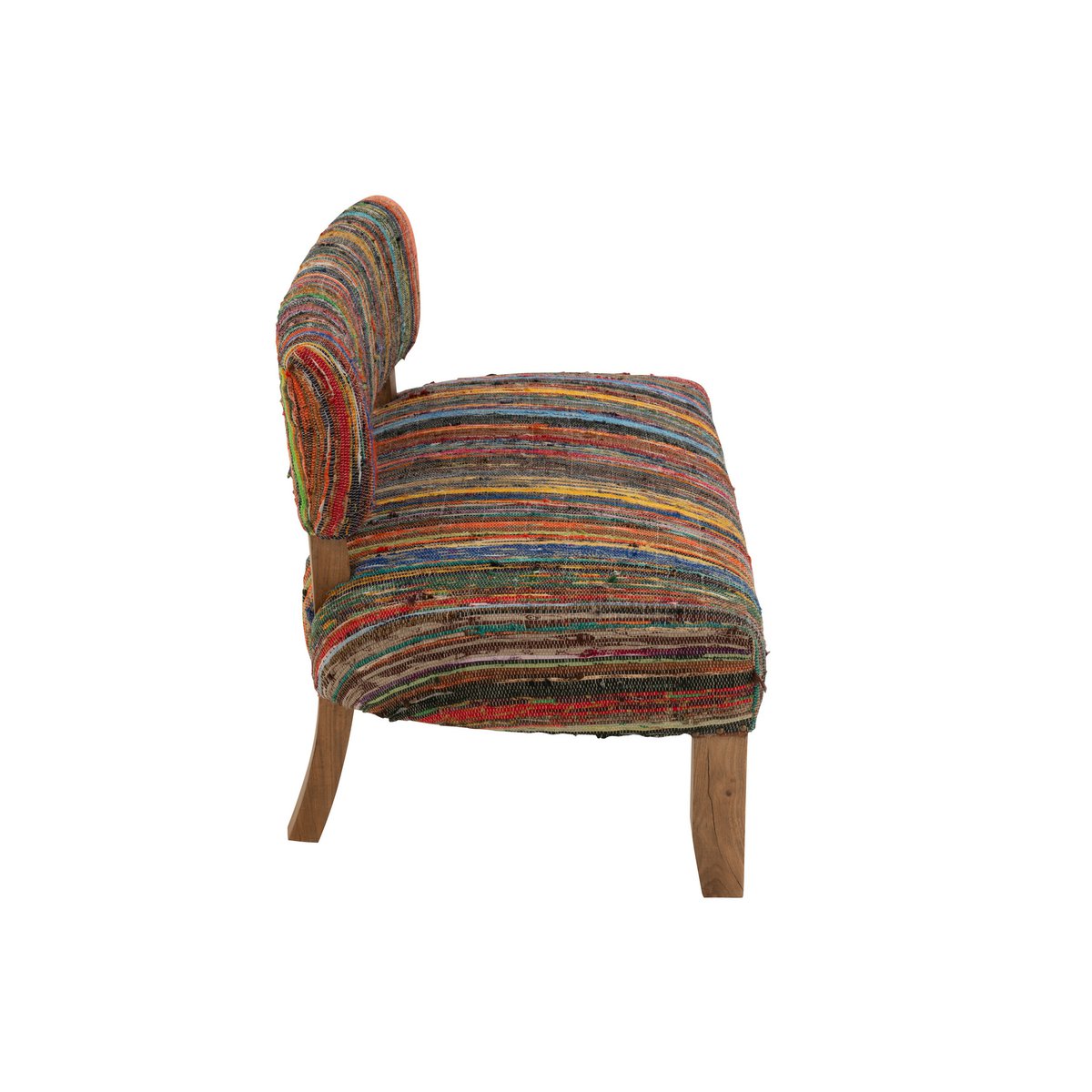 J-Line Sofa 2 Personen Chindi Holz/Textil-Mix