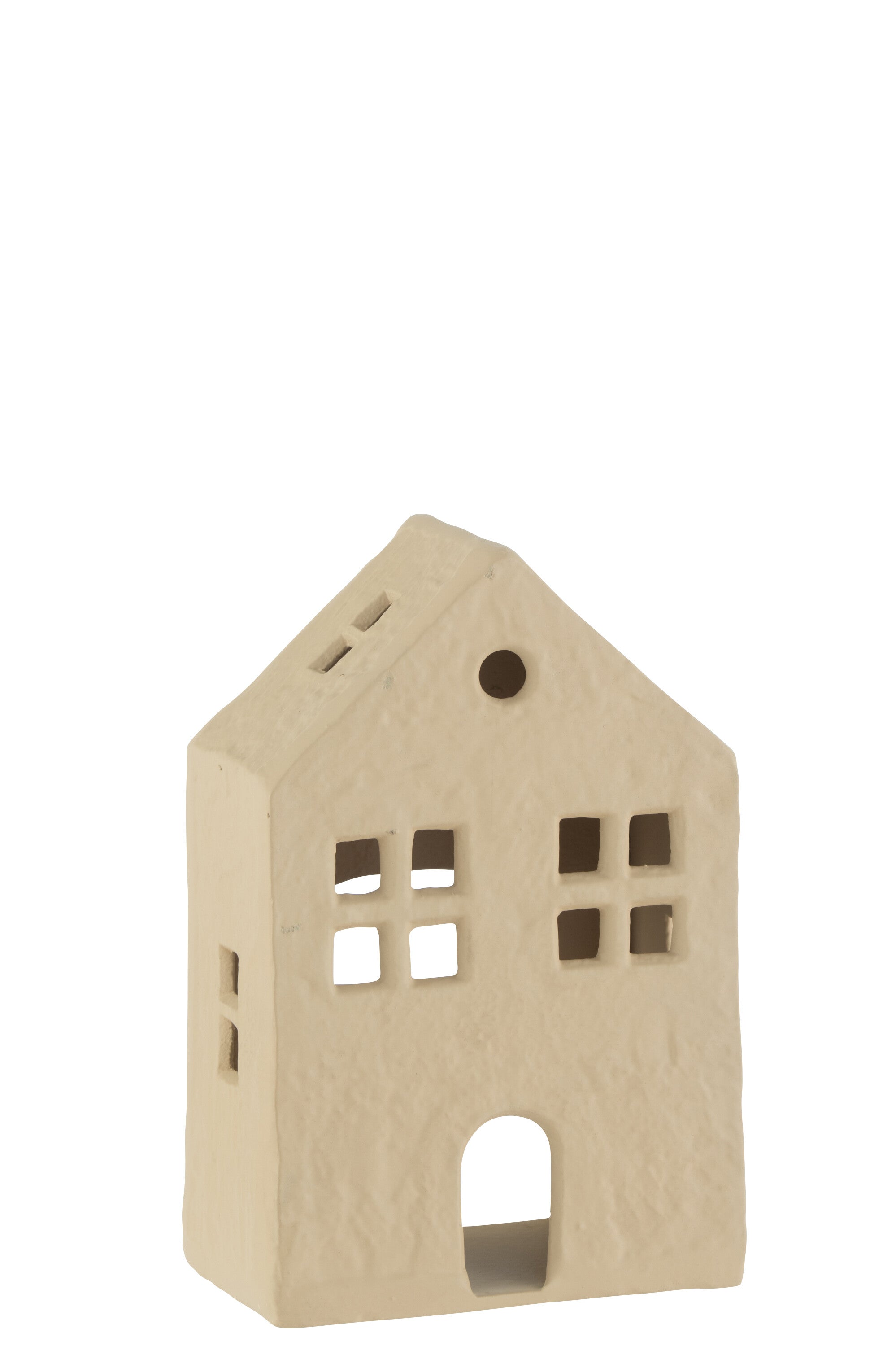 Windlicht Haus Agra Beige Dekohaus Metall Teelichthalter