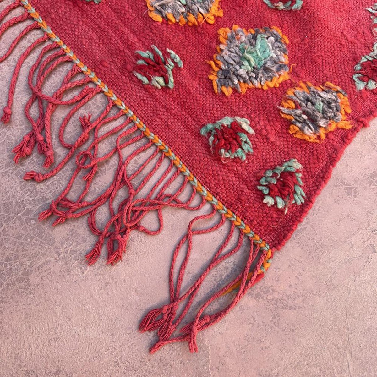 Marokkaner Berber Kilim Teppich reines Woll 163 x 405 cm