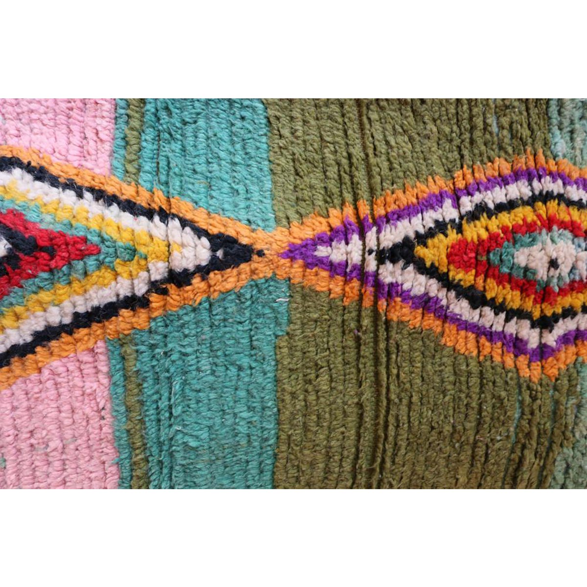 Berber Wolle reiner Spurteppich 74 x 380 cm