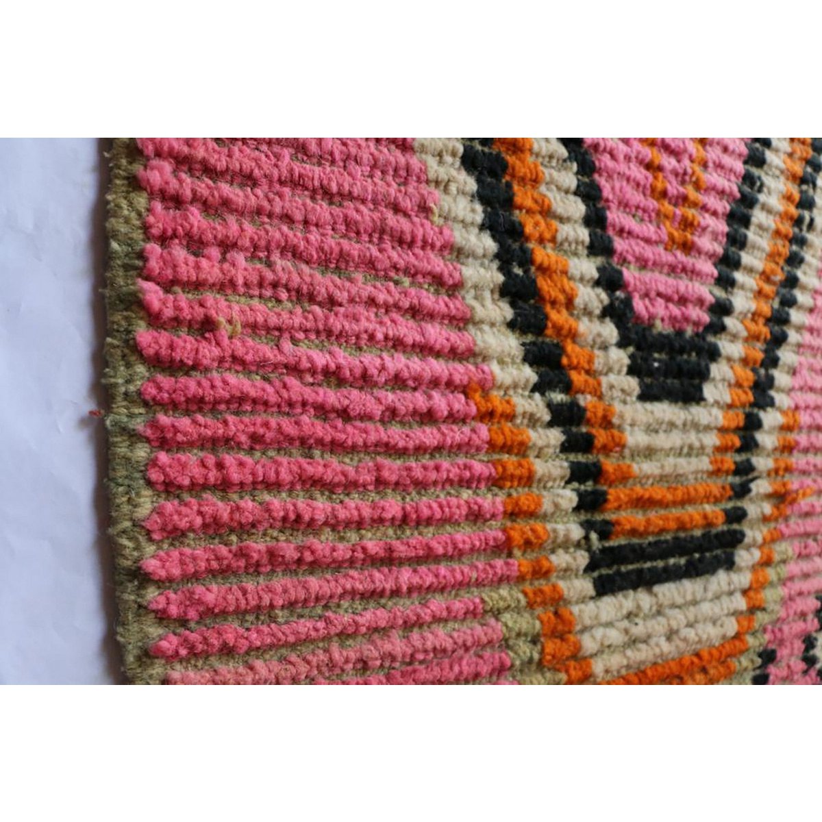 Marokkaner Berberkorridor Teppich reines Woll 76 x 355 cm