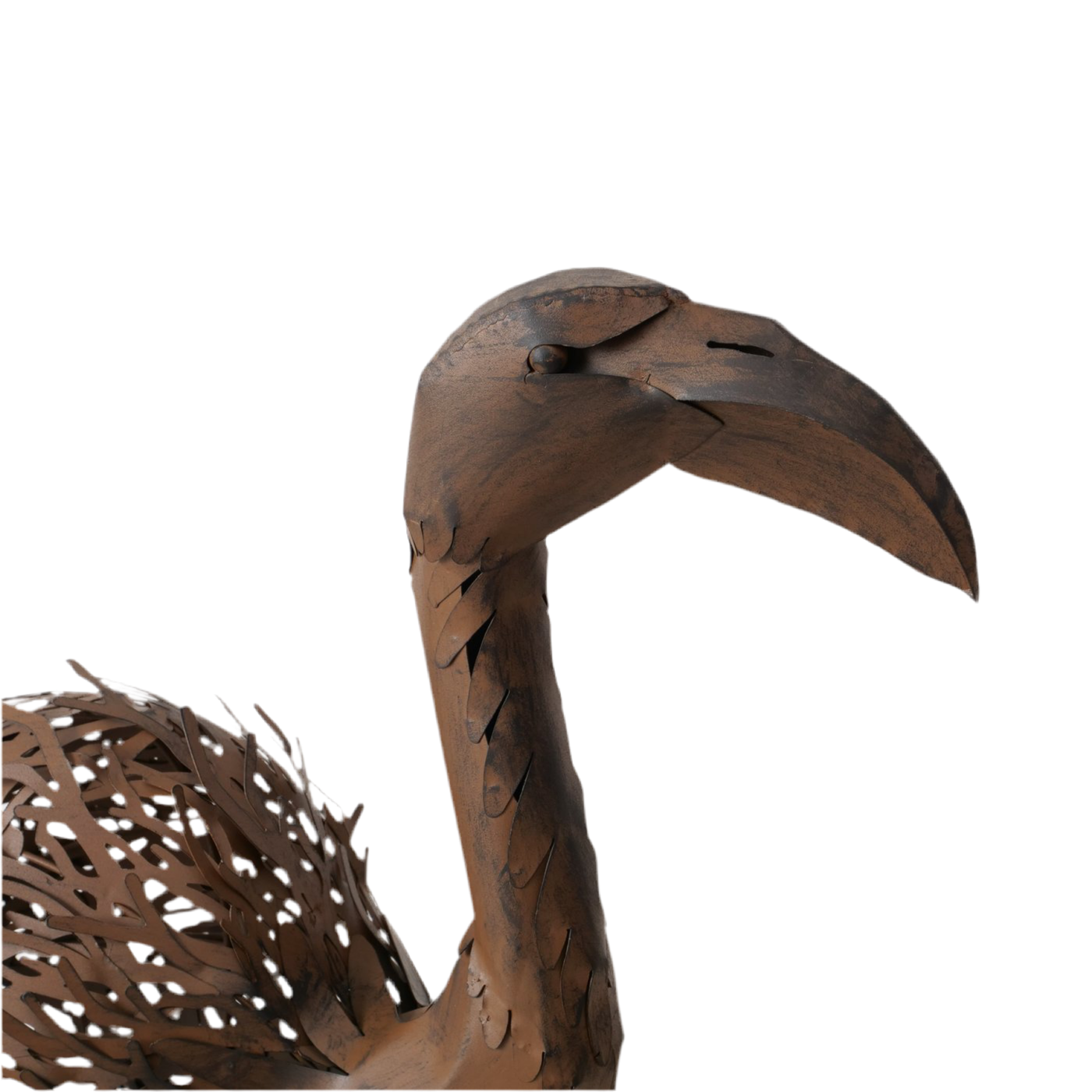 Metallfigur Flamingo Liora Dunkelbraun Outdoor Deko