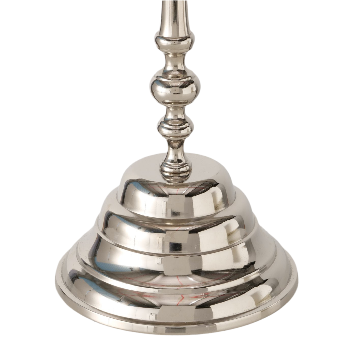 Beistelltisch Alvaro Silber Rund aus Aluminium Glänzend