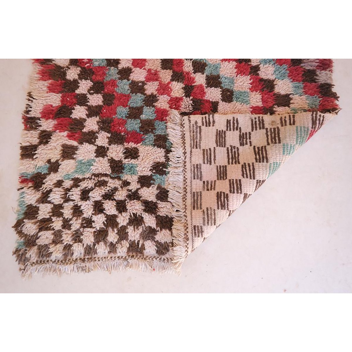 Marokkaner Berber Teppich reiner Wolle 110 x 176 cm