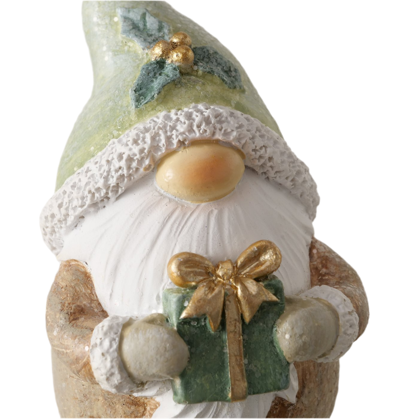 Kantenhocker Lazaro 2er Set Wichtel gruen weiss aus Kunstharz