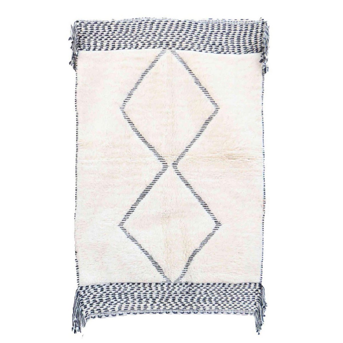 Marokkaner Berber Teppich reines Woll 136 x 213 cm