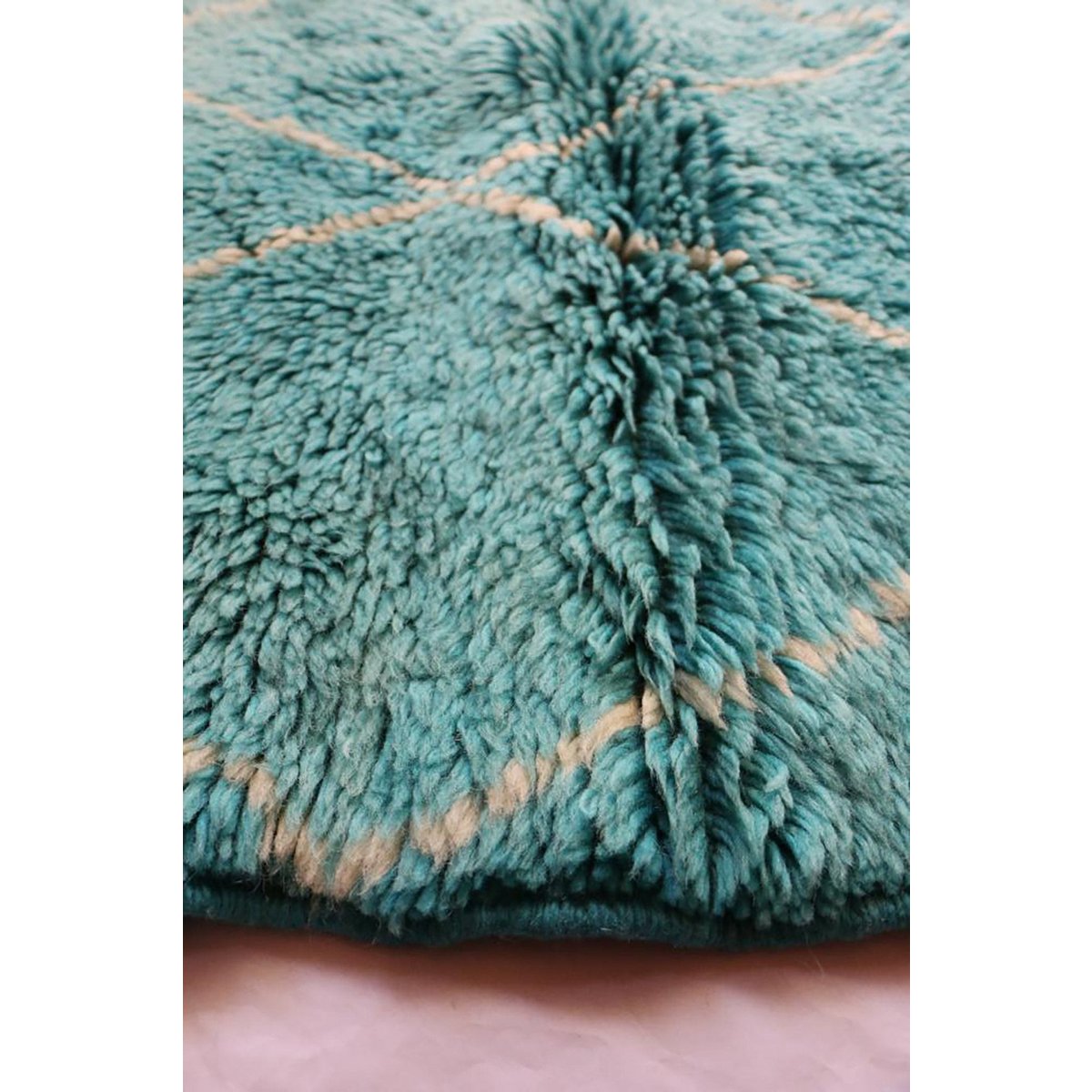 Marokkaans Berber tapijt van zuiver wol 120 x 123 cm