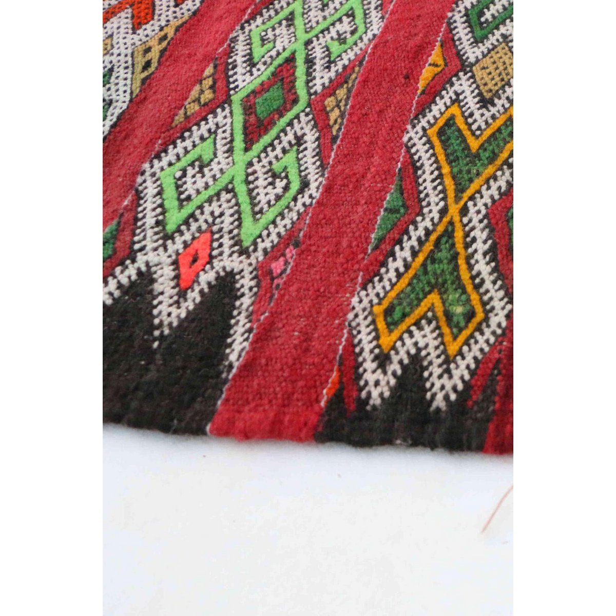 Marokkaans Berber tapijt wol en katoen 93 x 214 cm