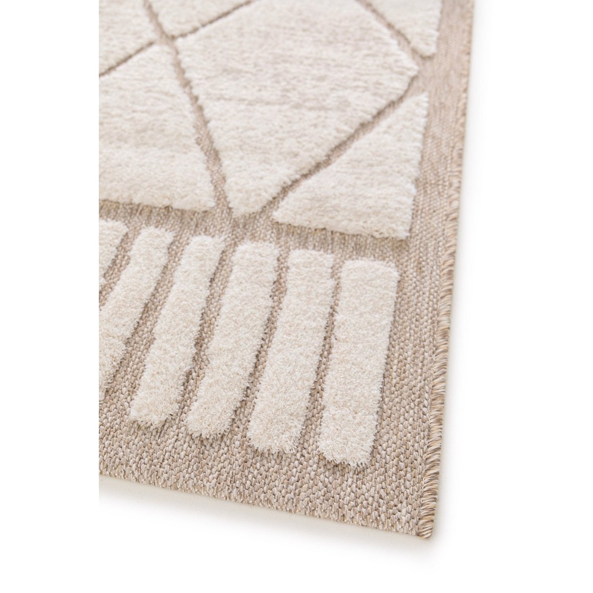 Designteppich ethnischer Inspiration mit Alba Reliefeffekt