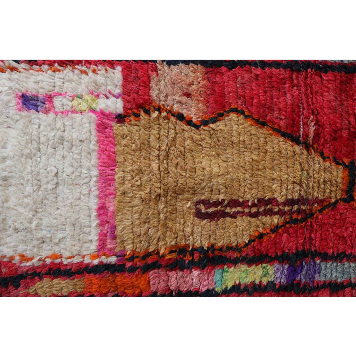 Marokkaanse Berber gangkleed van zuivere wol 67 x 344 cm