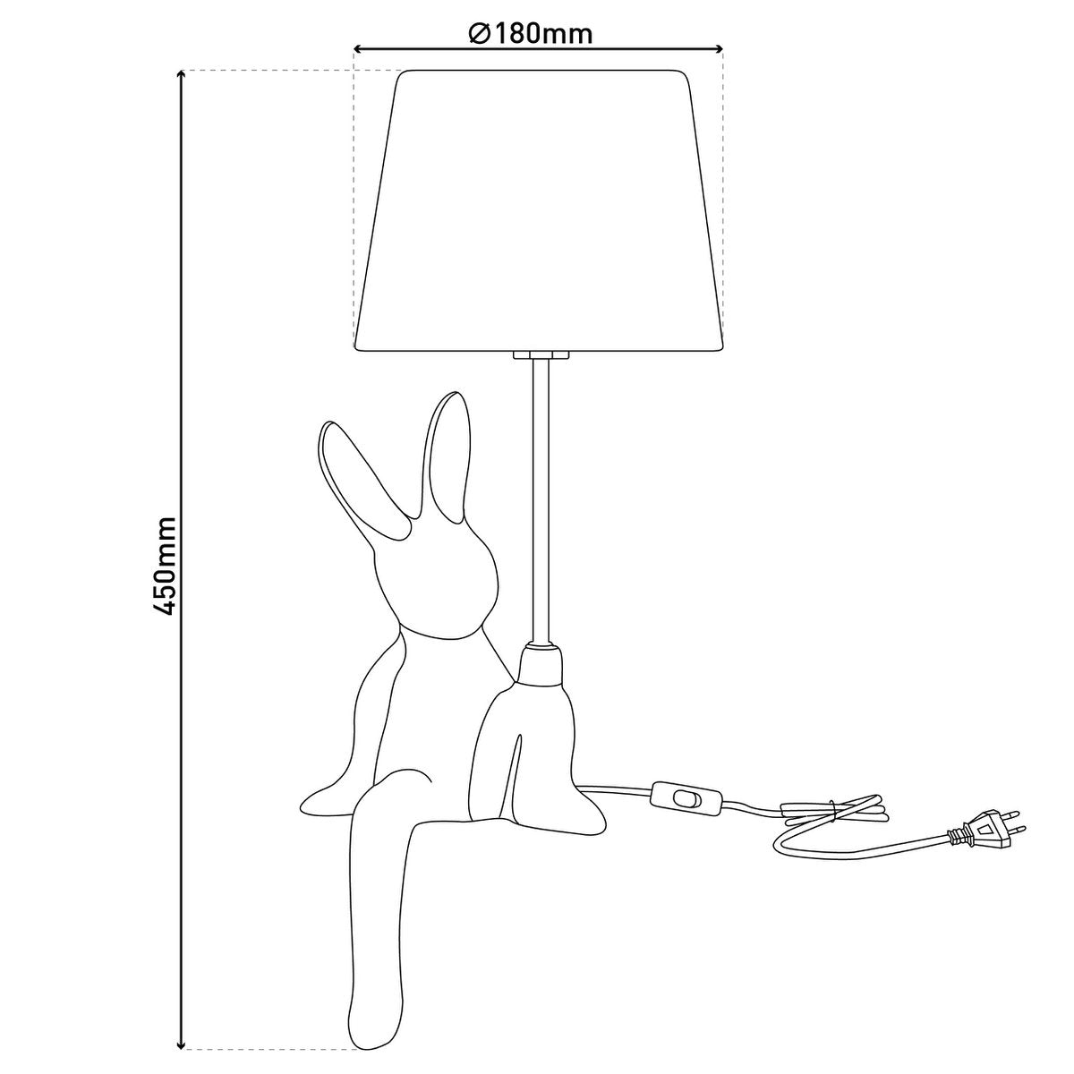 Tischleuchte "HELGE" Ø 18 cm, Höhe ca. 45 cm, aus Keramik in Schwarz und Gold, schwarzer Textilschirm