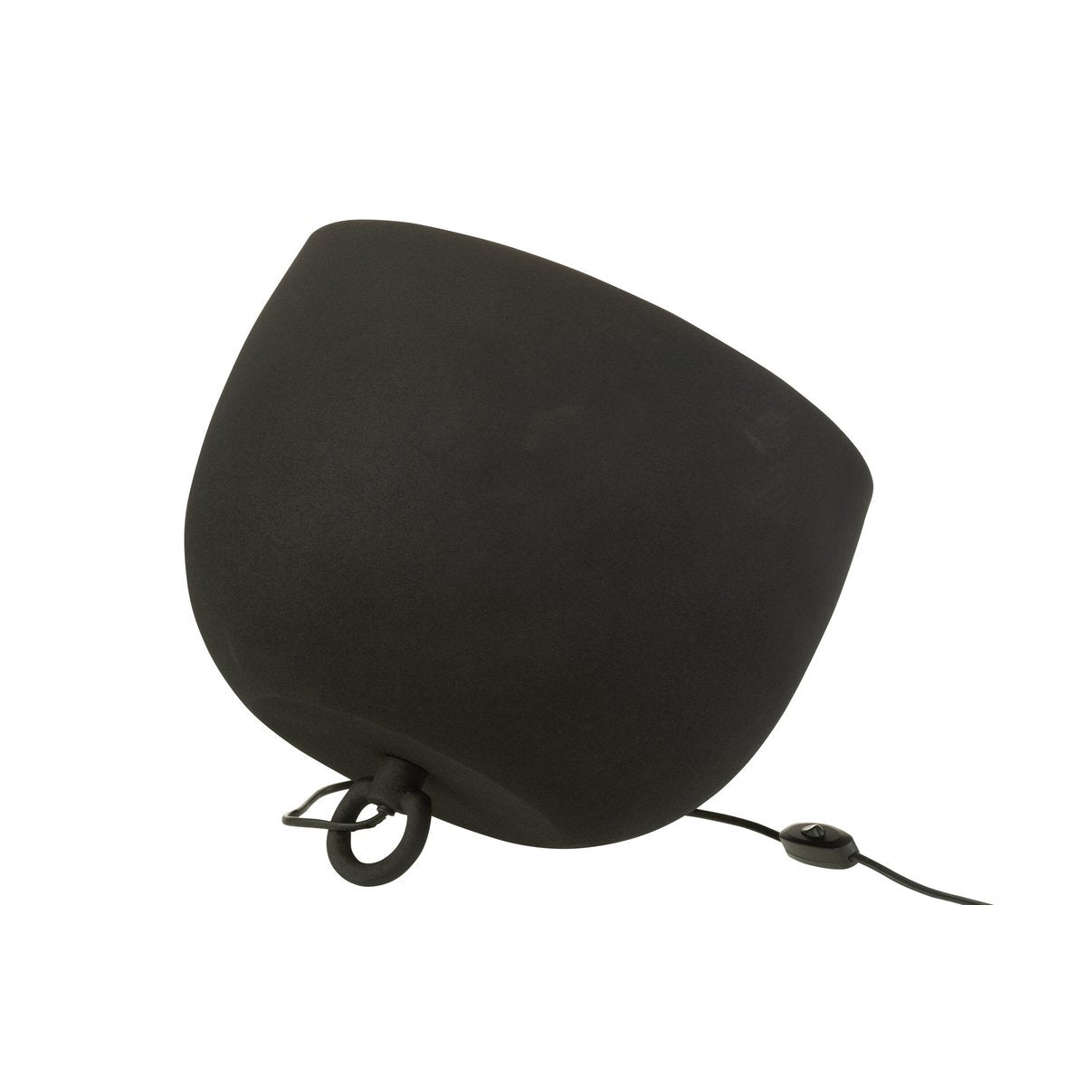 Tischlampe rund - Metall - Schwarz/Gold - groß