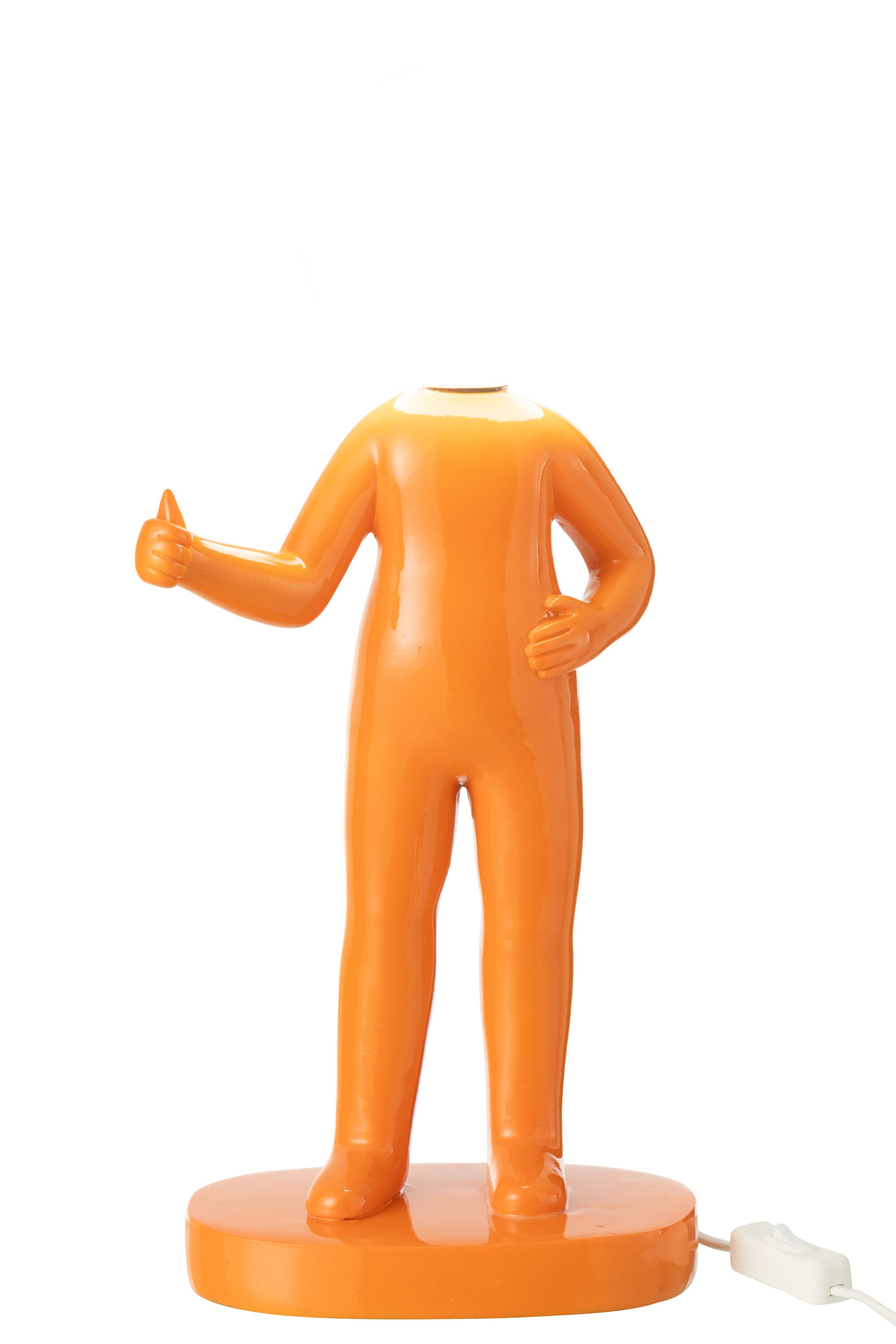 Tischlampe Daumen Hoch – Moderne Designlampe in Orange