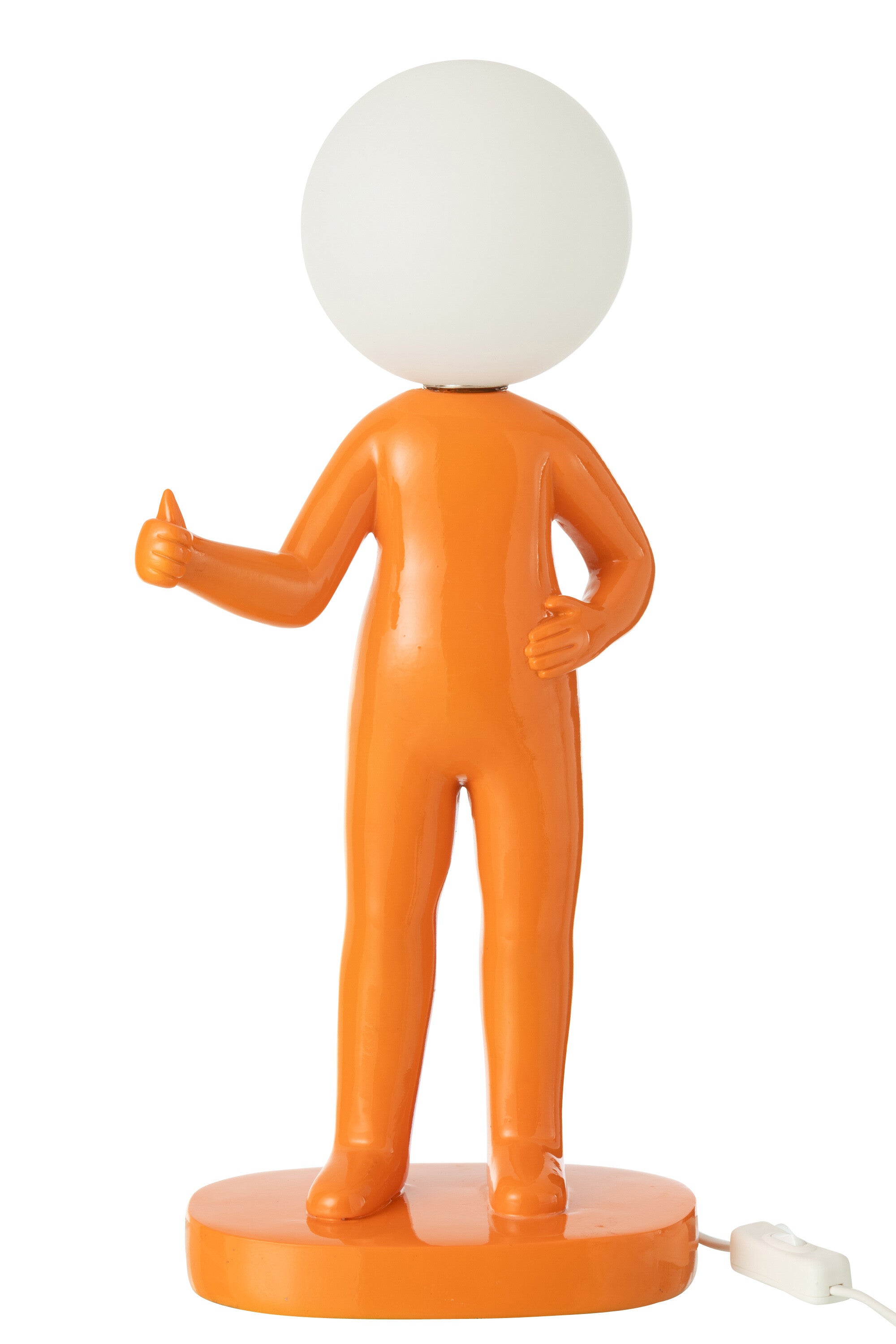 Tischlampe Daumen Hoch – Moderne Designlampe in Orange