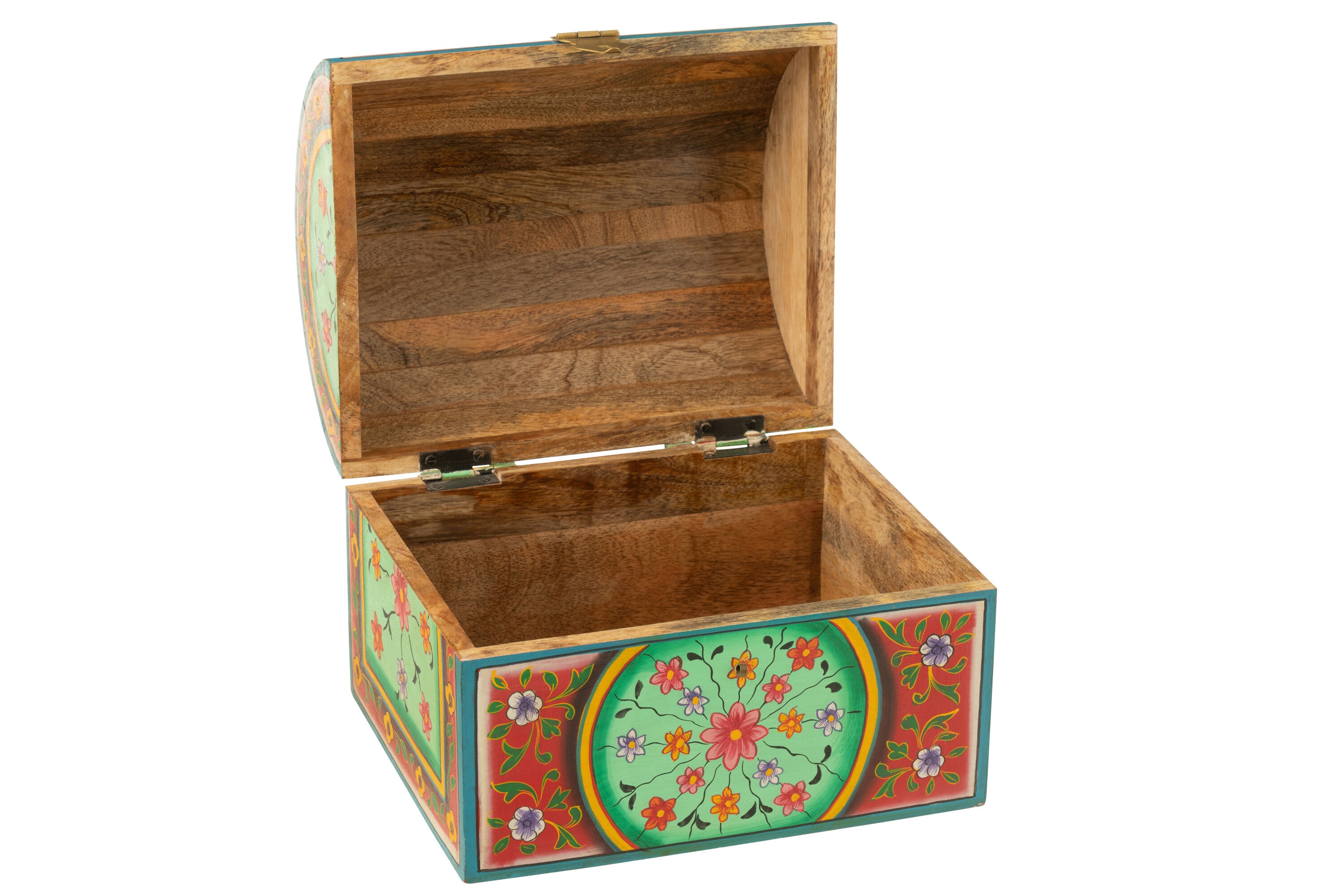 Handbemalte Schmucktruhe Mumbai – Orientalische Aufbewahrungsdose aus Holz