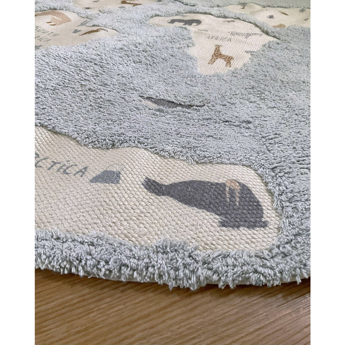 Tapis enfant waschbar MONDE
