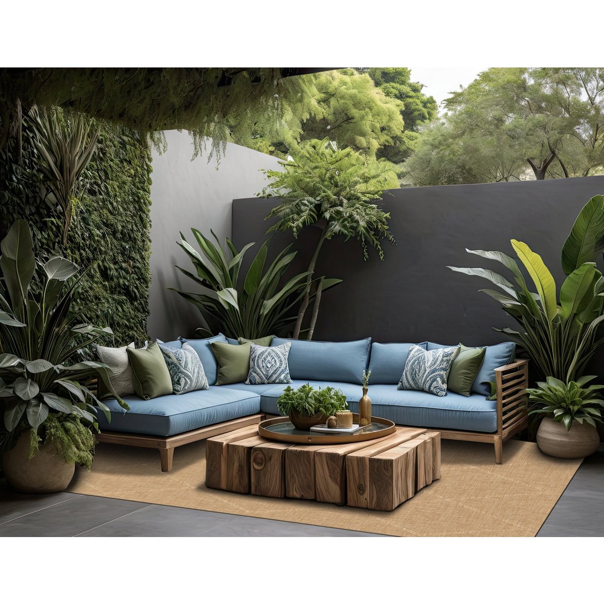 Design Teppich Aussehen Innenraum Außennoosa