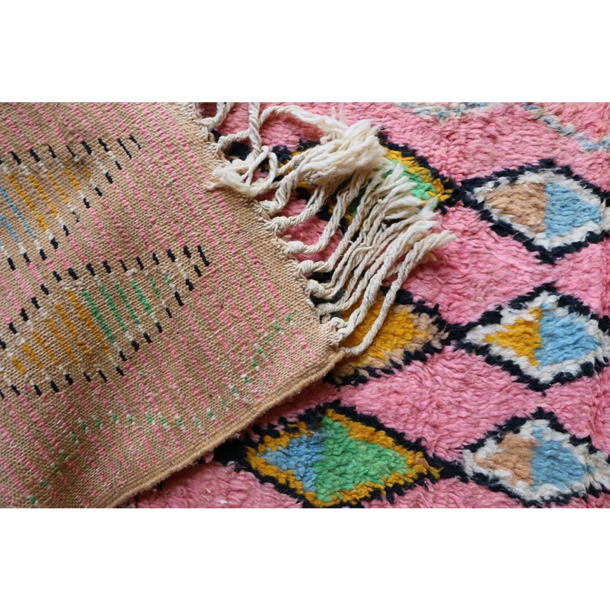 Marokkaner Berberkorridor Teppich reines Woll 70 x 340 cm