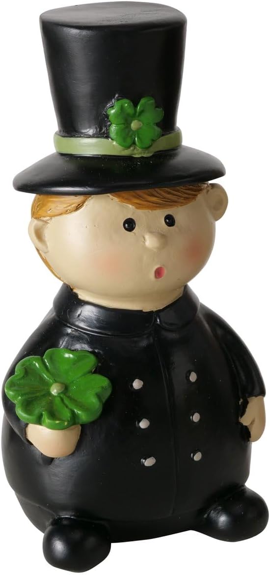 Chimney Sweep Figure Set Schornie – Handcrafted Lucky Charm in Black