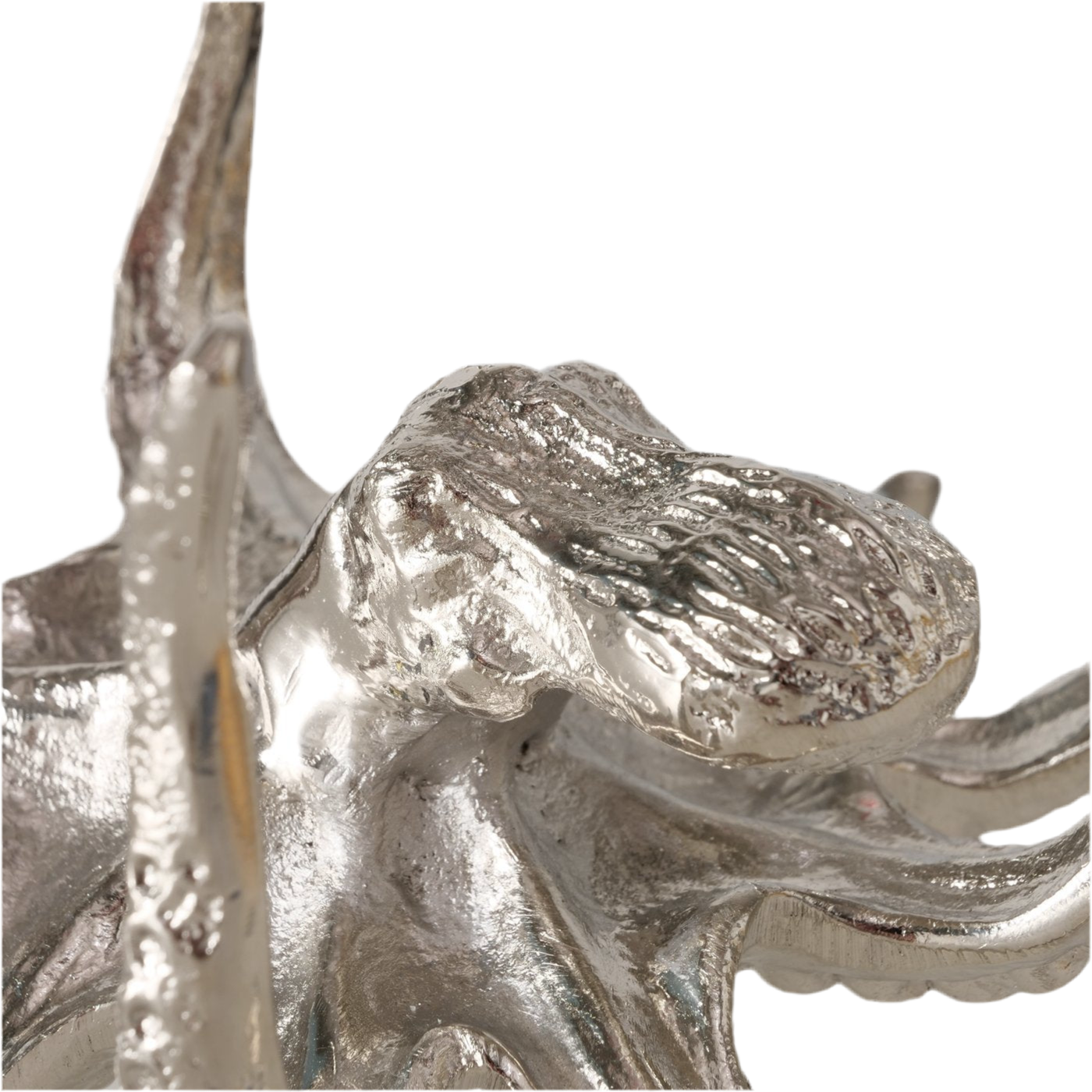 Oktopus Dekoschale Marina – Handgefertigte Glasschale in Silber mit maritimem Flair