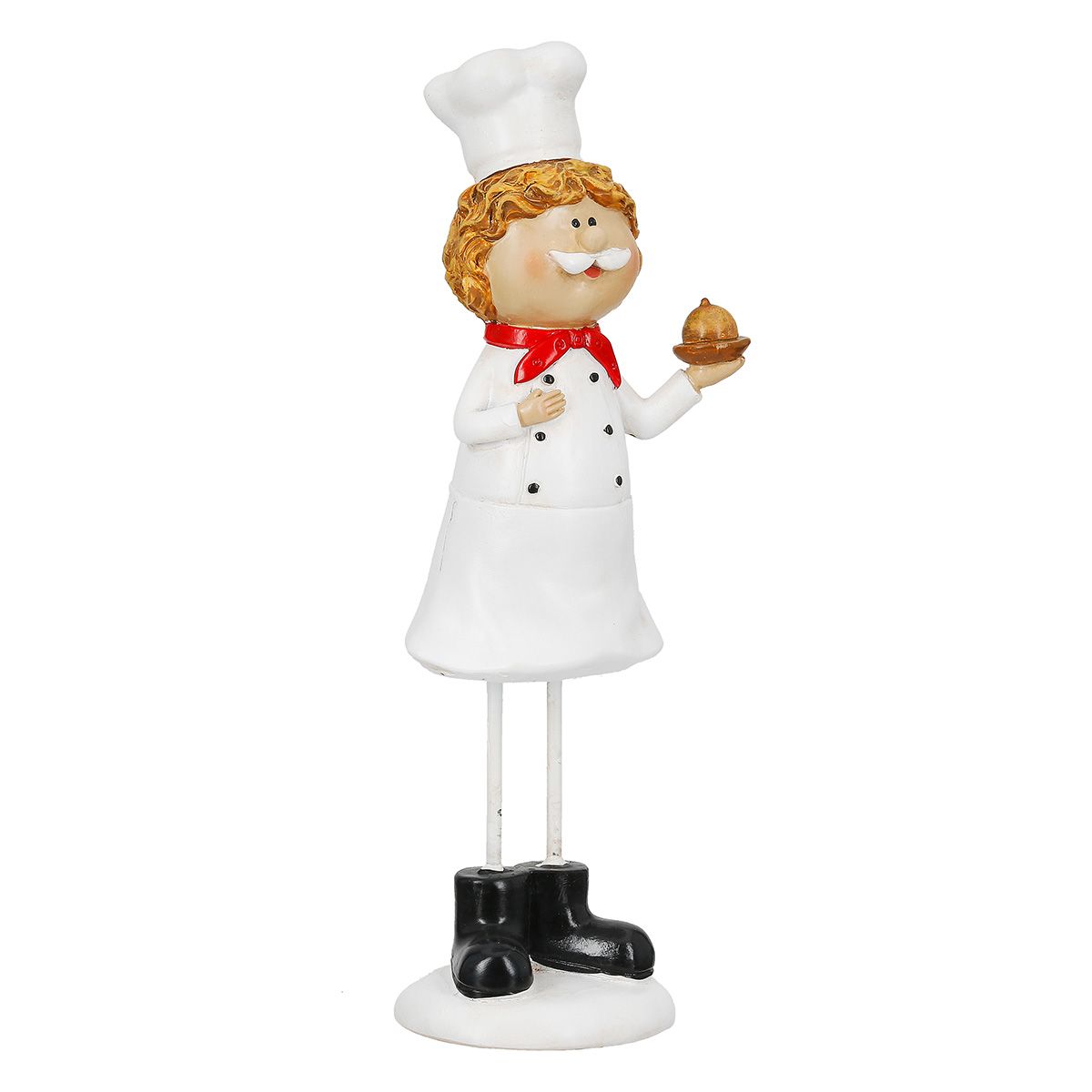 Dekofigur Sternekoch mit Torte – Lustige Küchenfigur für Deko & Geschenk