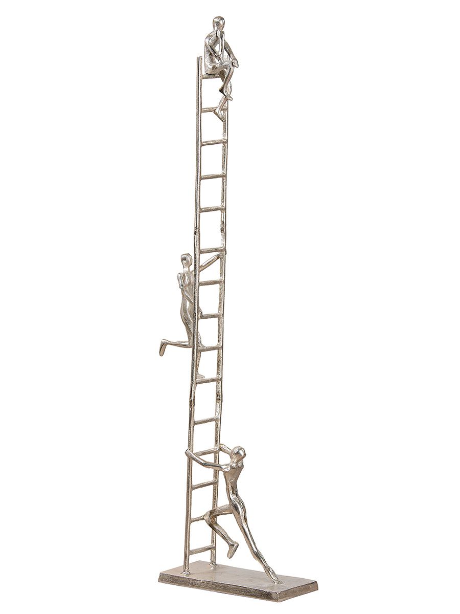 Aufstieg Moderne Aluminium Skulptur in Silber, 114 cm
