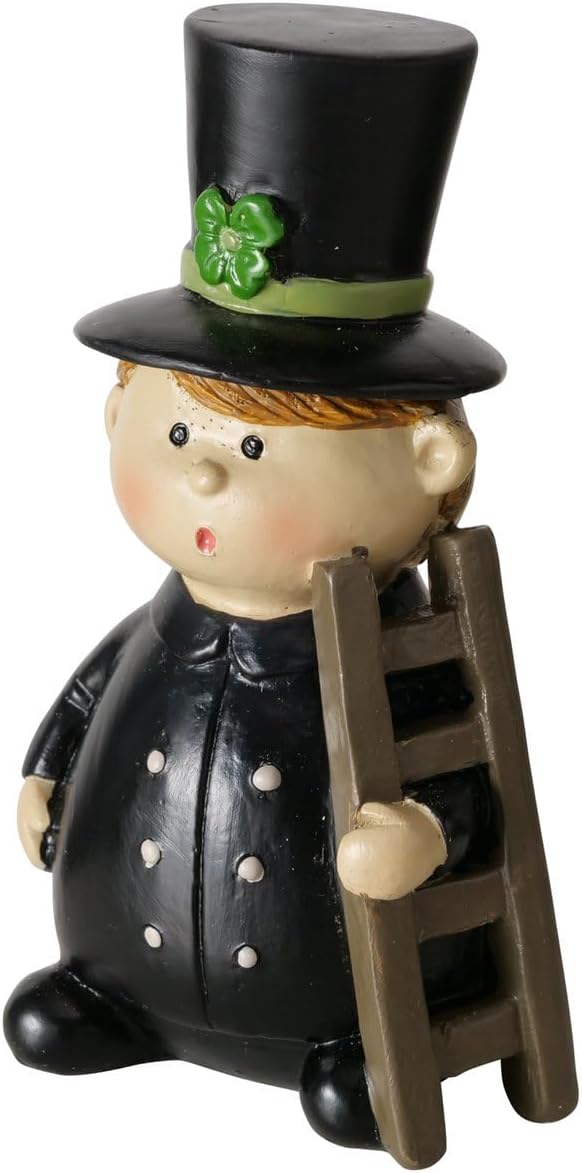 Chimney Sweep Figure Set Schornie – Handcrafted Lucky Charm in Black