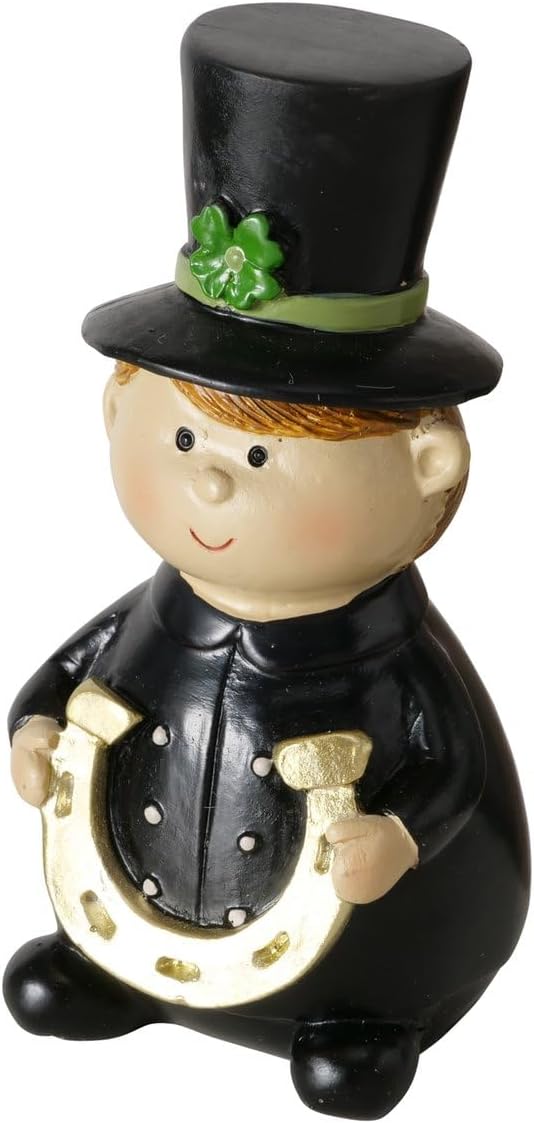 Chimney Sweep Figure Set Schornie – Handcrafted Lucky Charm in Black