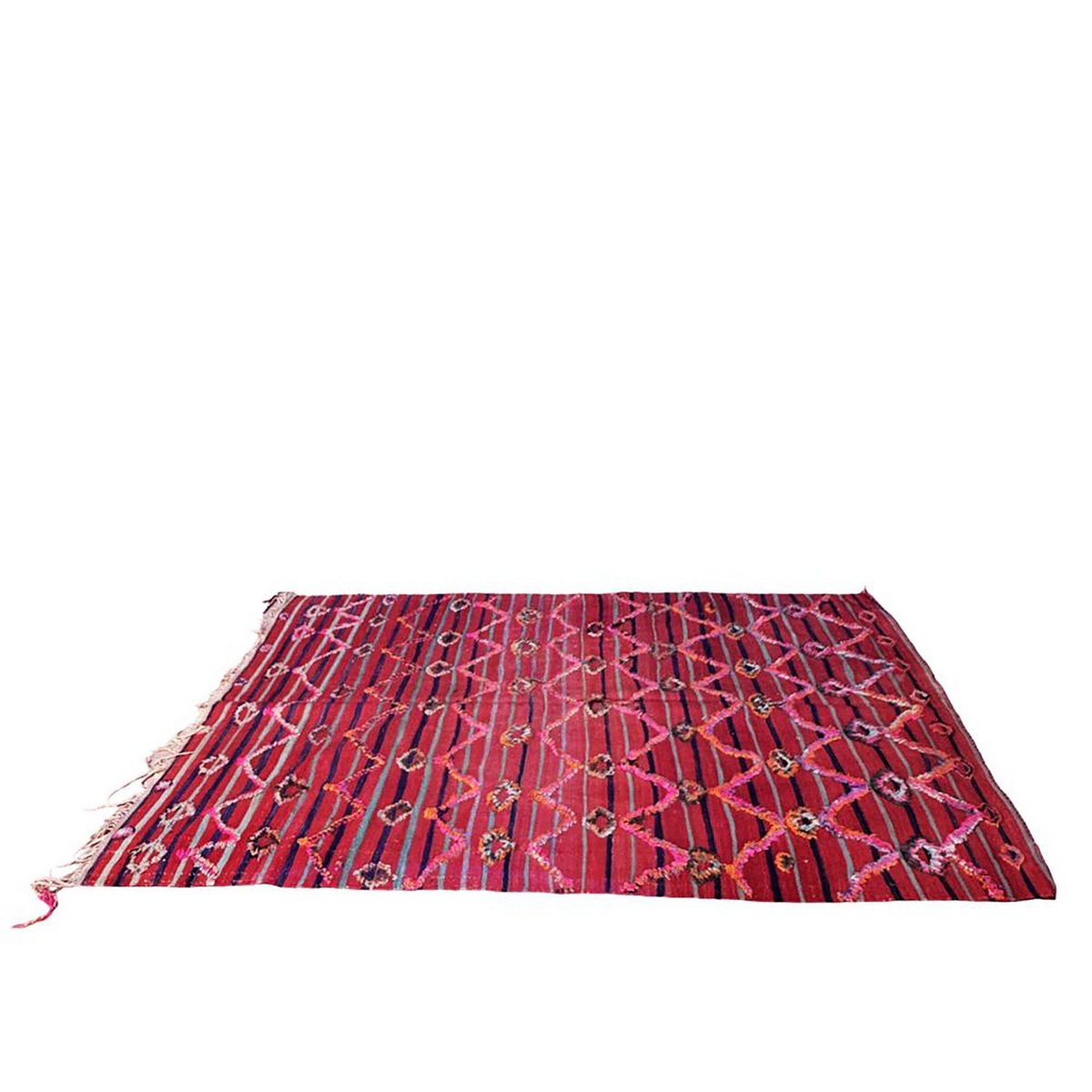 Marokkaner Berber Kilim Teppich reines Woll 138 x 220 cm