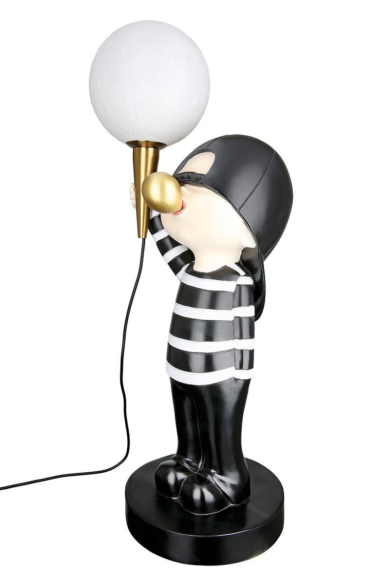 LED light figure boy Bubblegum - modern resin design