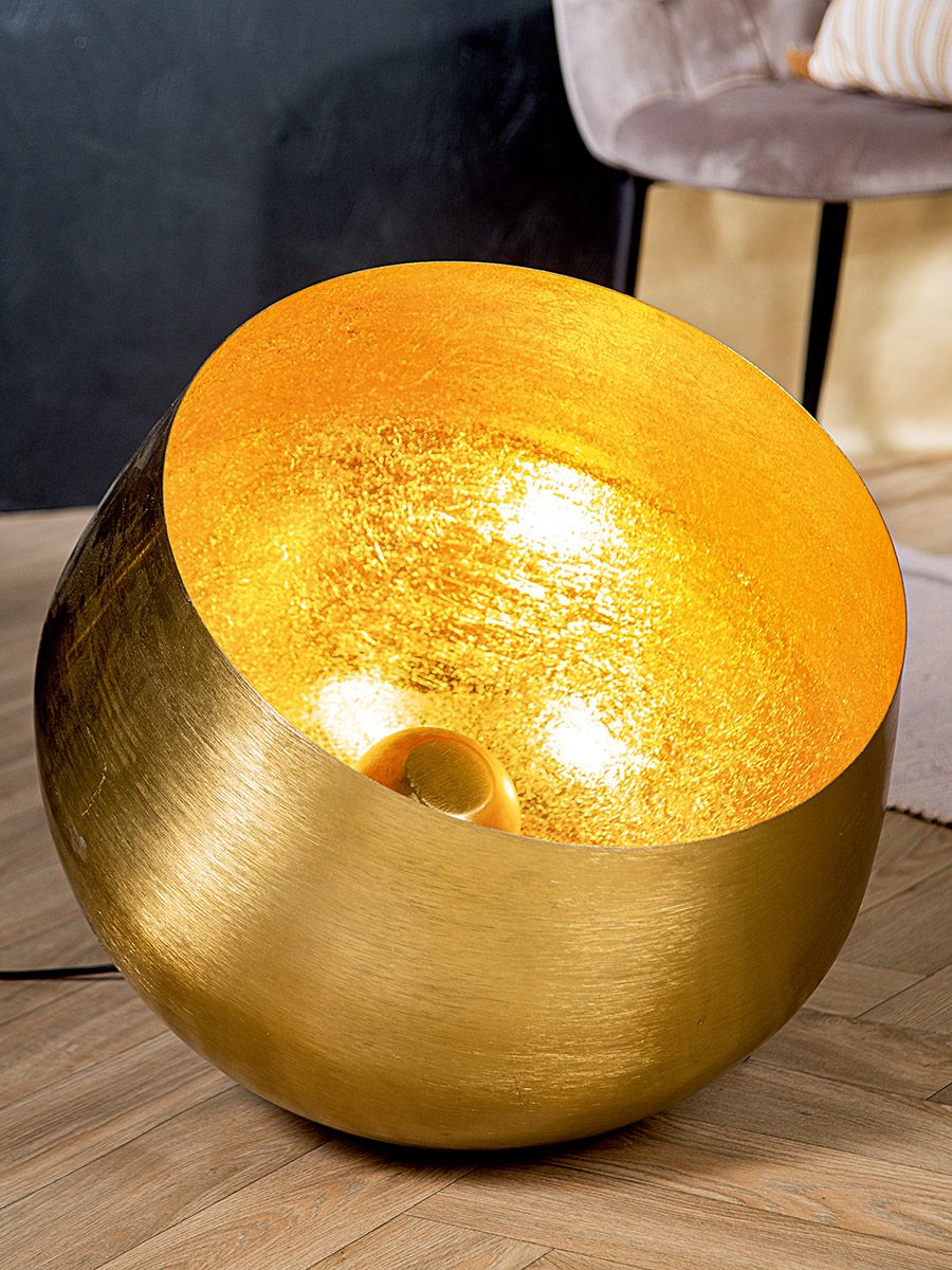 Bodenlampe "Meteo" in Goldfarben/Messing-Optik - Ein strahlendes Juwel für Ihr Zuhause 50cm