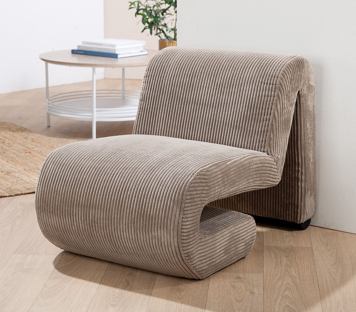 Sessel Poltrona Cord Beige