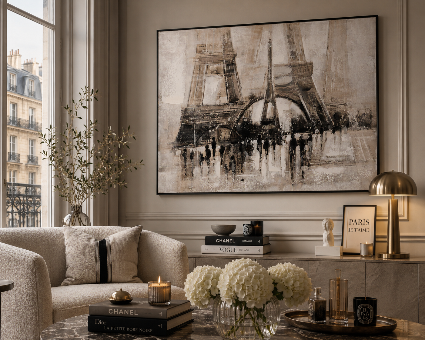 Wandbild Eiffel Paris Leinwand Bild Urban Étage 120x90cm